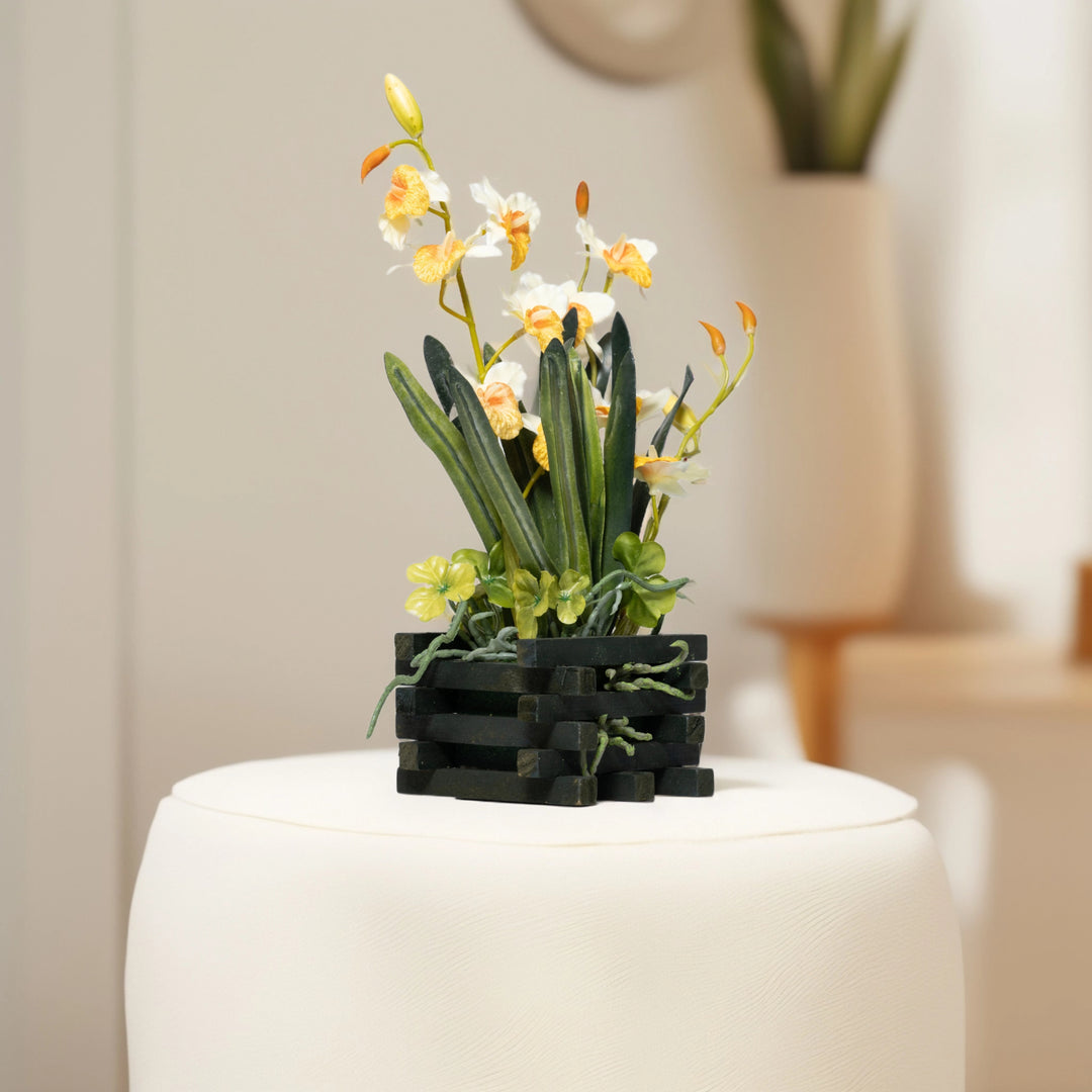 Sunny Daffodils - Flowers For Decor |Artificial Flowers Decor | Shelves Decor