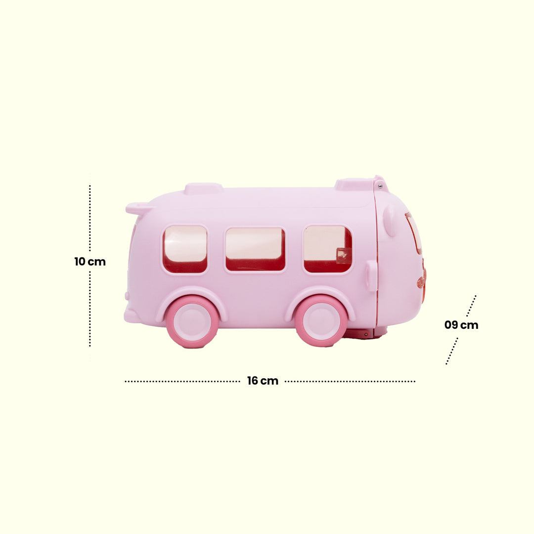 School Bus Water Bottle(Pink)  water bottle | Water bottle for kids | Cute water bottles for kids