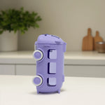 Load image into Gallery viewer, School Bus Water Bottle(Purple)  water bottle | Water bottle for kids | Cute water bottles for kids
