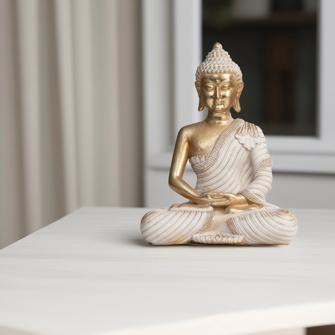 Golden Serenity Buddha - Meditating Buddha | Home Decor | Zen Inspired Buddha