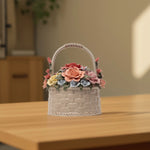 Load image into Gallery viewer, Basket of Blooms Console - Table Decor | Home Decor | Decor for Living Room | Center Table  Decor

