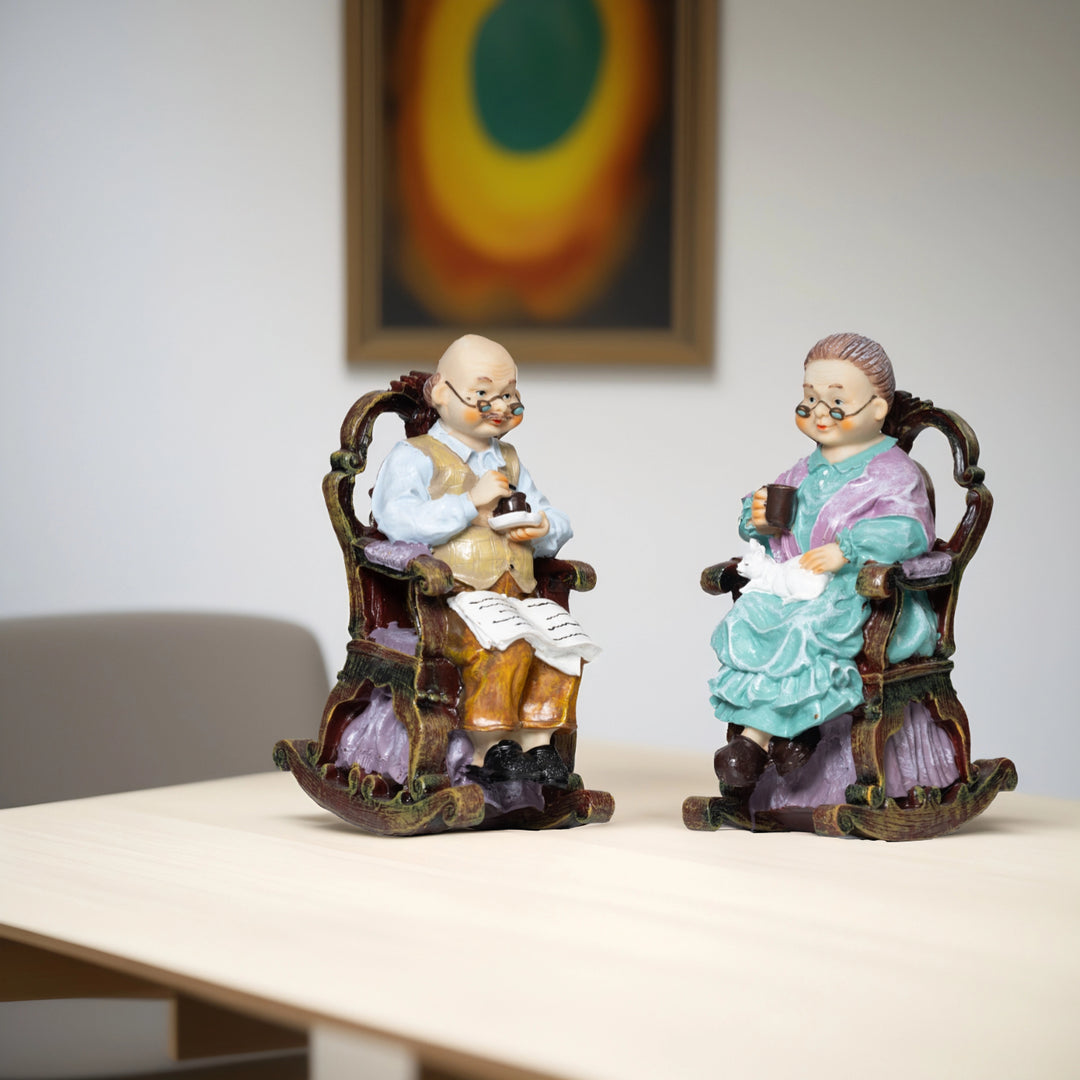 Grandparents' Hug Home Decor | Grandparents statue | Nostalgic Gift