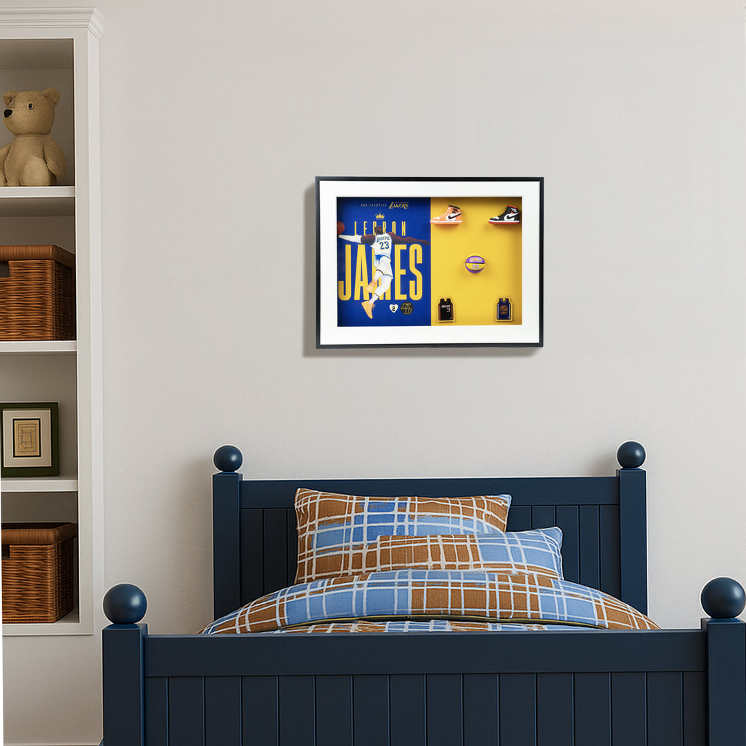 LeBron James Frame Home Decor| Wall Decor| Wall Hanging | Basketball Frame