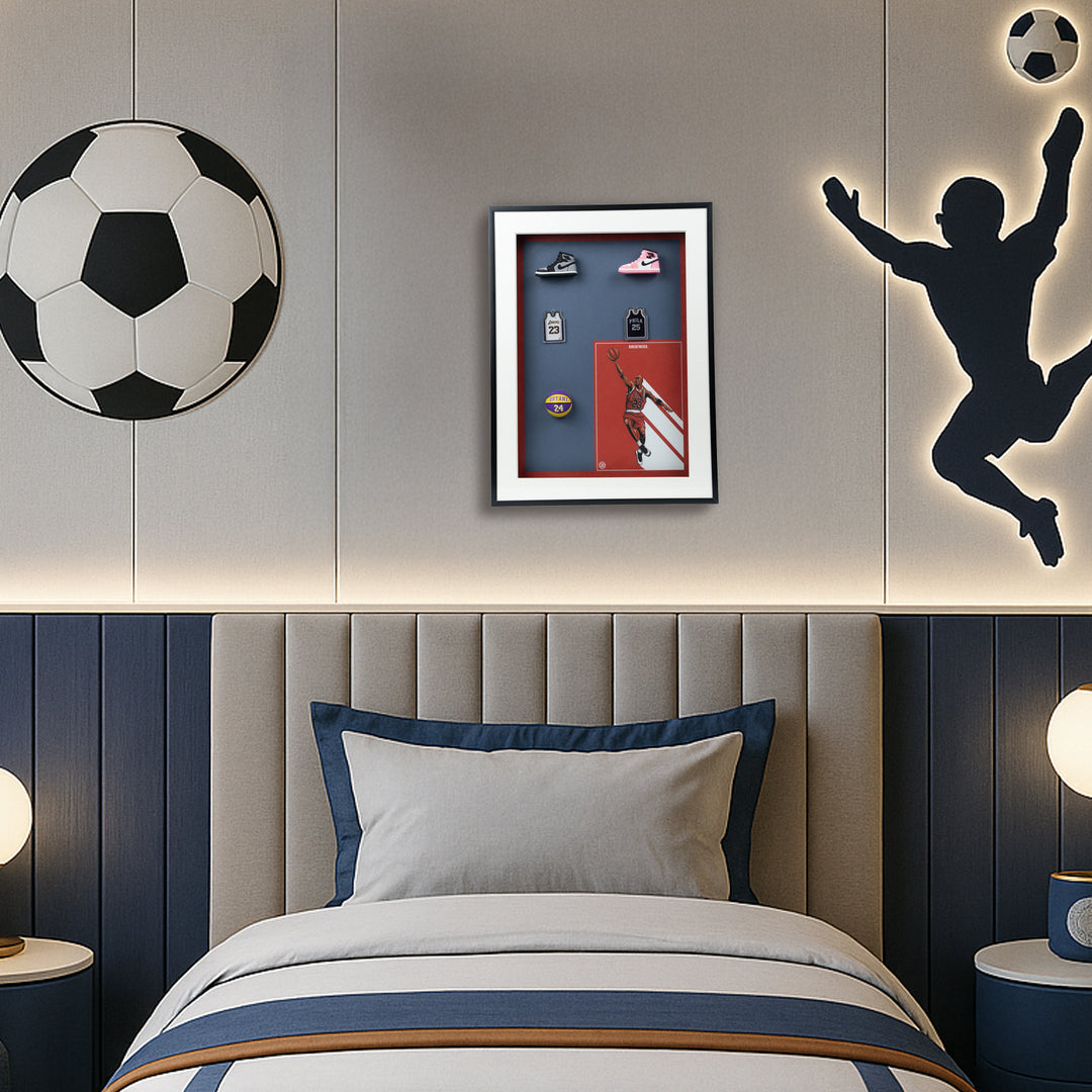 Jordan Airness Frame Home Decor| Wall Decor| Wall Hanging | Basketball Frame