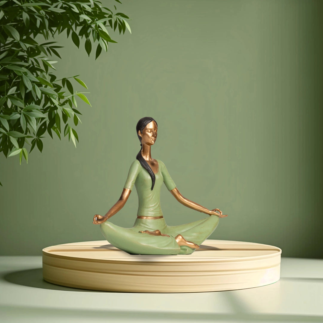 Lotus Pose Serenity - Yoga Lady | Home Decor | Yoga Posture Table Top