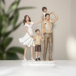 Load image into Gallery viewer, Family Togetherness - Happy Family Statue | Family Decor | Living Room Decor
