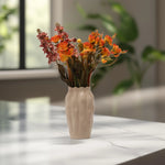 Load image into Gallery viewer, Sculpted Petal Vase - Home decor | Ceramic Decor| Vases| Ceramic Vases
