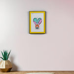 Load image into Gallery viewer, 3D Balloon Guitar Frame - Yellow Wall Hanging | Wall Decor | Wall Art | Home Decor
