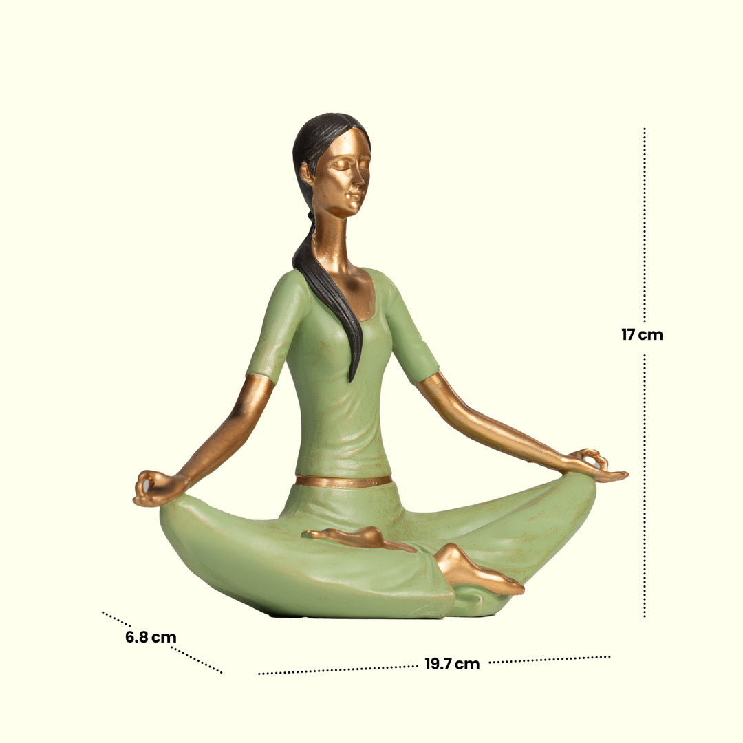 Lotus Pose Serenity - Yoga Lady | Home Decor | Yoga Posture Table Top