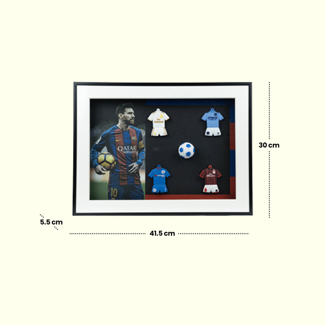 Messi's Mini-Kit Collection Home Decor| Wall Decor| Wall Hanging | Messi Frame | Football Frame