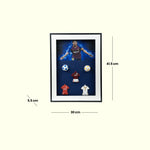Load image into Gallery viewer, Messi &quot;&quot;GOAT&quot;&quot; Frame Home Decor| Wall Decor| Wall Hanging | Messi Frame | Football Frame

