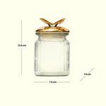 Load image into Gallery viewer, Golden Butterfly Jar Decorative Jar | Jar Decor | Transparent Jar

