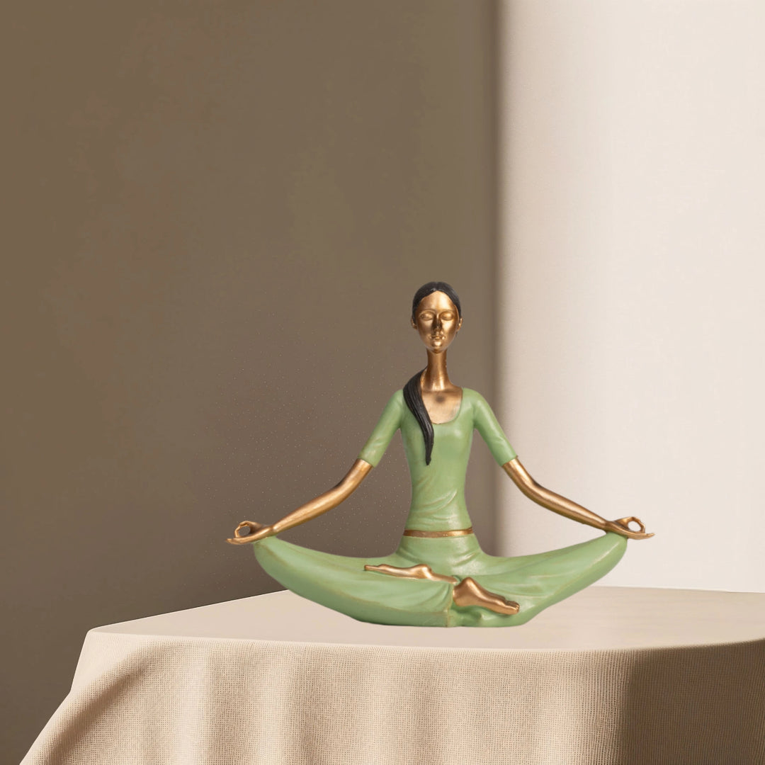 Lotus Pose Serenity - Yoga Lady | Home Decor | Yoga Posture Table Top