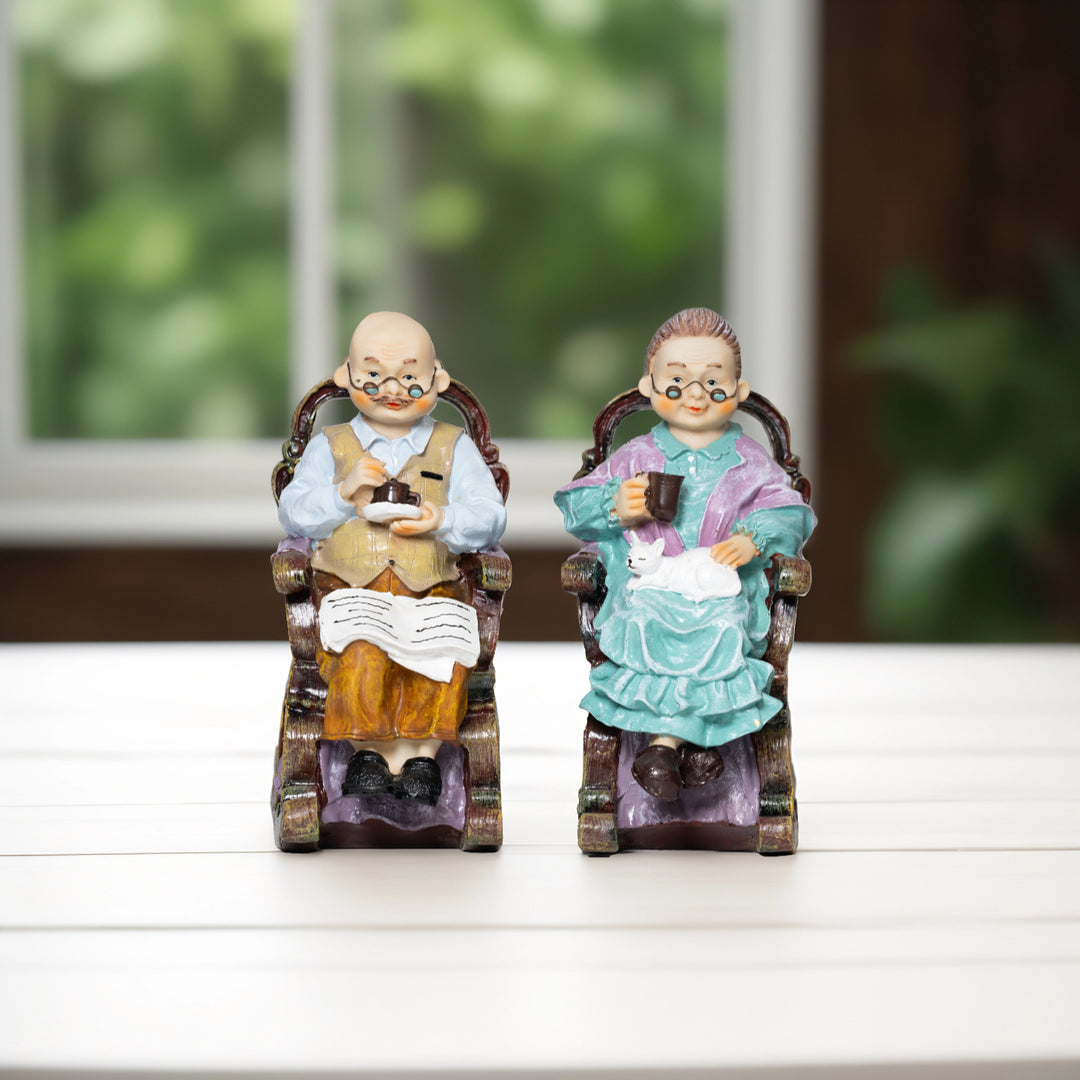 Grandparents' Hug Home Decor | Grandparents statue | Nostalgic Gift