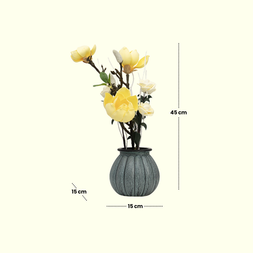 Serene Magnolia - Flowers For Decor | Pink Flowers Decor | Shelves Decor