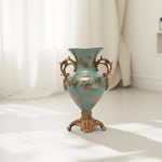 Load image into Gallery viewer, Celestial Bloom Vase  Decorative Vase|Polyresin Vase|Floral Vase|Home Decor|Tabletop Decor|Decorative Accents|Home Decor Accents|Statement Piece
