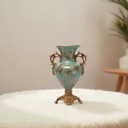 Celestial Bloom Vase  Decorative Vase|Polyresin Vase|Floral Vase|Home Decor|Tabletop Decor|Decorative Accents|Home Decor Accents|Statement Piece