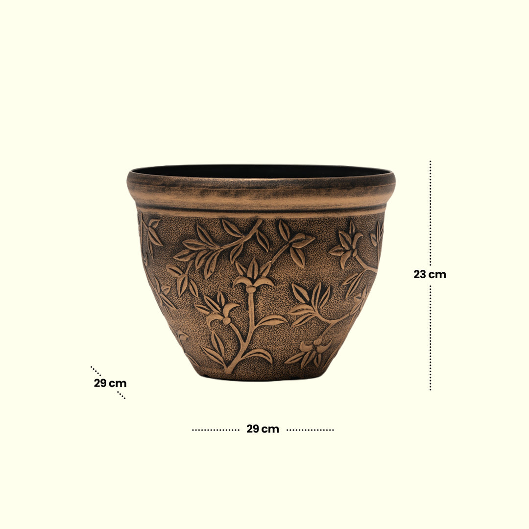 Rustic Planter Side Table Decor|Standalone Decorative Piece | Garden Decor