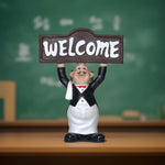 Load image into Gallery viewer, Welcome Chef Figurine - Ceramic figurines | Home decor | Ceramic decor
