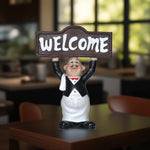 Load image into Gallery viewer, Welcome Chef Figurine - Ceramic figurines | Home decor | Ceramic decor
