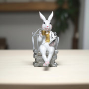 The Bookish Bunny Home Decor | Polyresin Decor | Bunny Decor