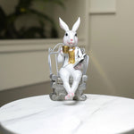 Load image into Gallery viewer, The Bookish Bunny - Home Decor | Ceramic Decor | Bunny Decor
