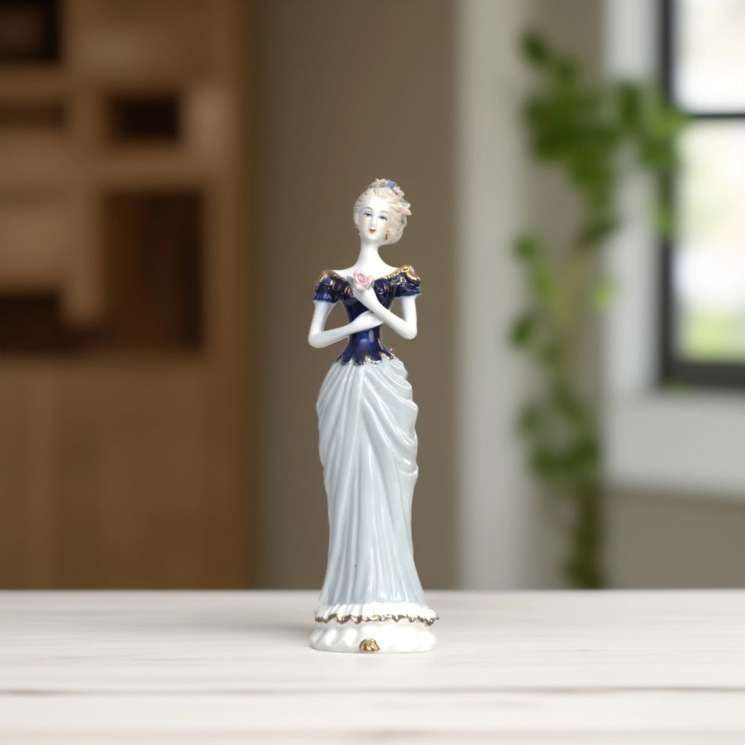 Elegant Lady Figurine - Home Decor | Ceramic Decor | Ceramic Lady Decor