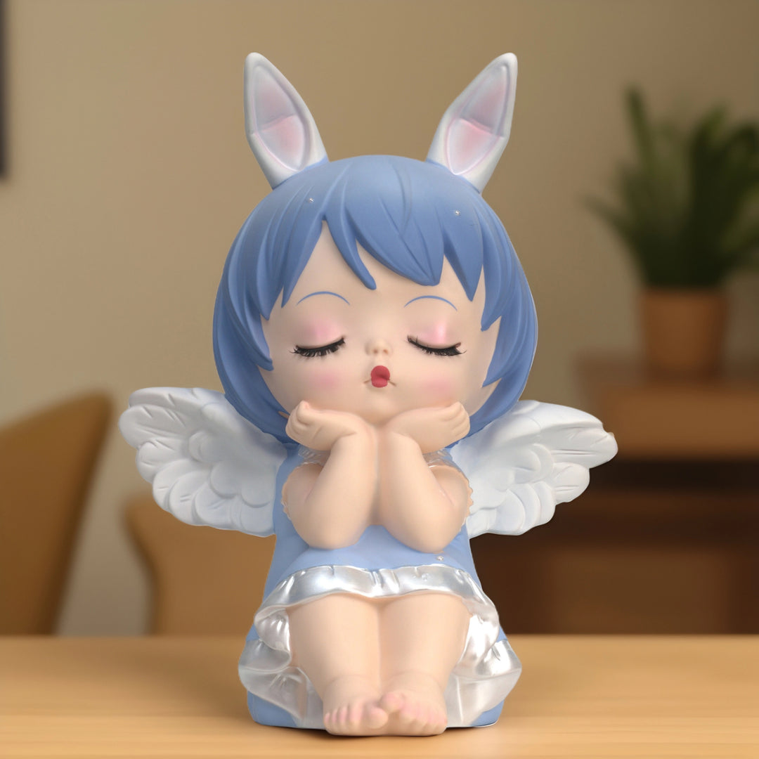 Dreamy Angel Piggy Bank(Blue) - Savings box | Piggy bank | Cashbox | Donation Box