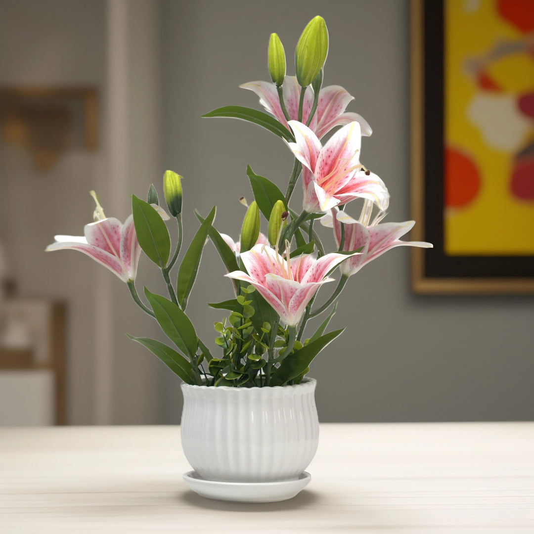 Lily Bloom - Flowers For Decor | Artificial Flowers Decor | Shelves Decor