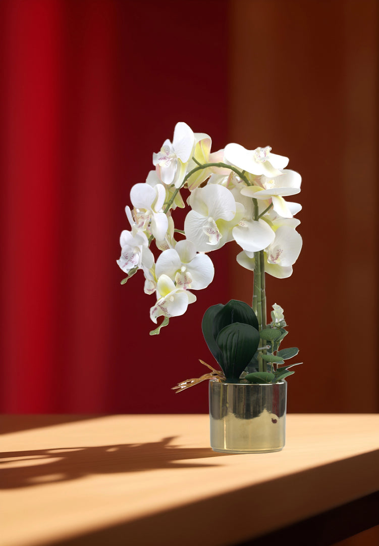 Golden Bloom(Off White) - Flowers For Decor | Off White Flowers Decor | Shelves Decor