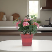 Mini Garden Set - Home Decor | Artificial Garden | Peach Artificial Roses | Artificial Roses | Peach Roses