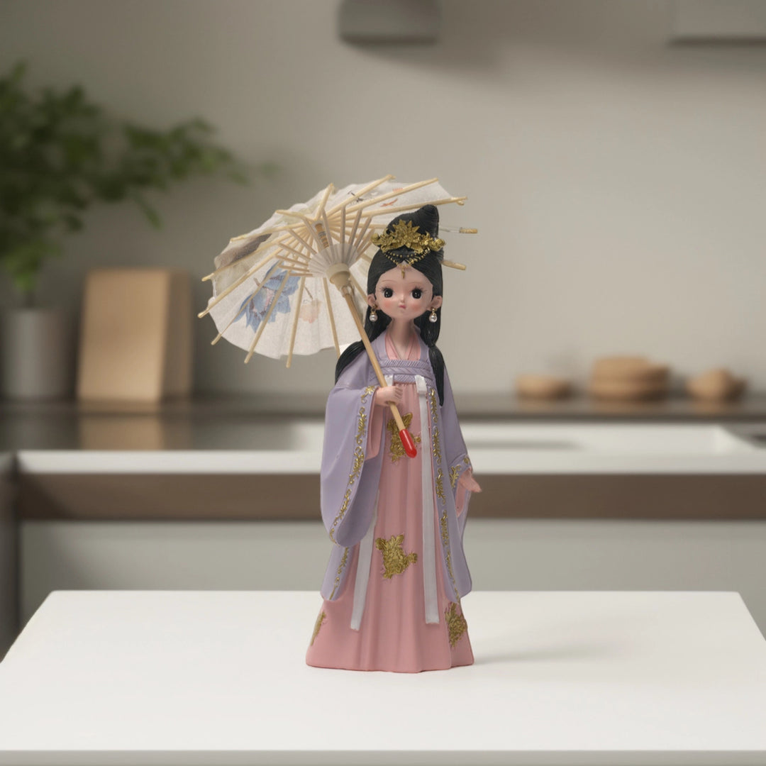 Parasol Doll Figurine Chinese Palace Girl - Figurine | Girl Figurines Storage Tray Resin  Chinese Palace Girl Figurine