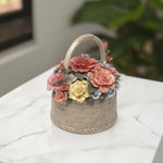 Load image into Gallery viewer, Basket of Blooms Console - Table Decor | Home Decor | Decor for Living Room | Center Table  Decor
