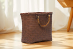 Load image into Gallery viewer, Summer Escape Basket Tote Bag | Foldable Tote Basket | Bamboo Bag
