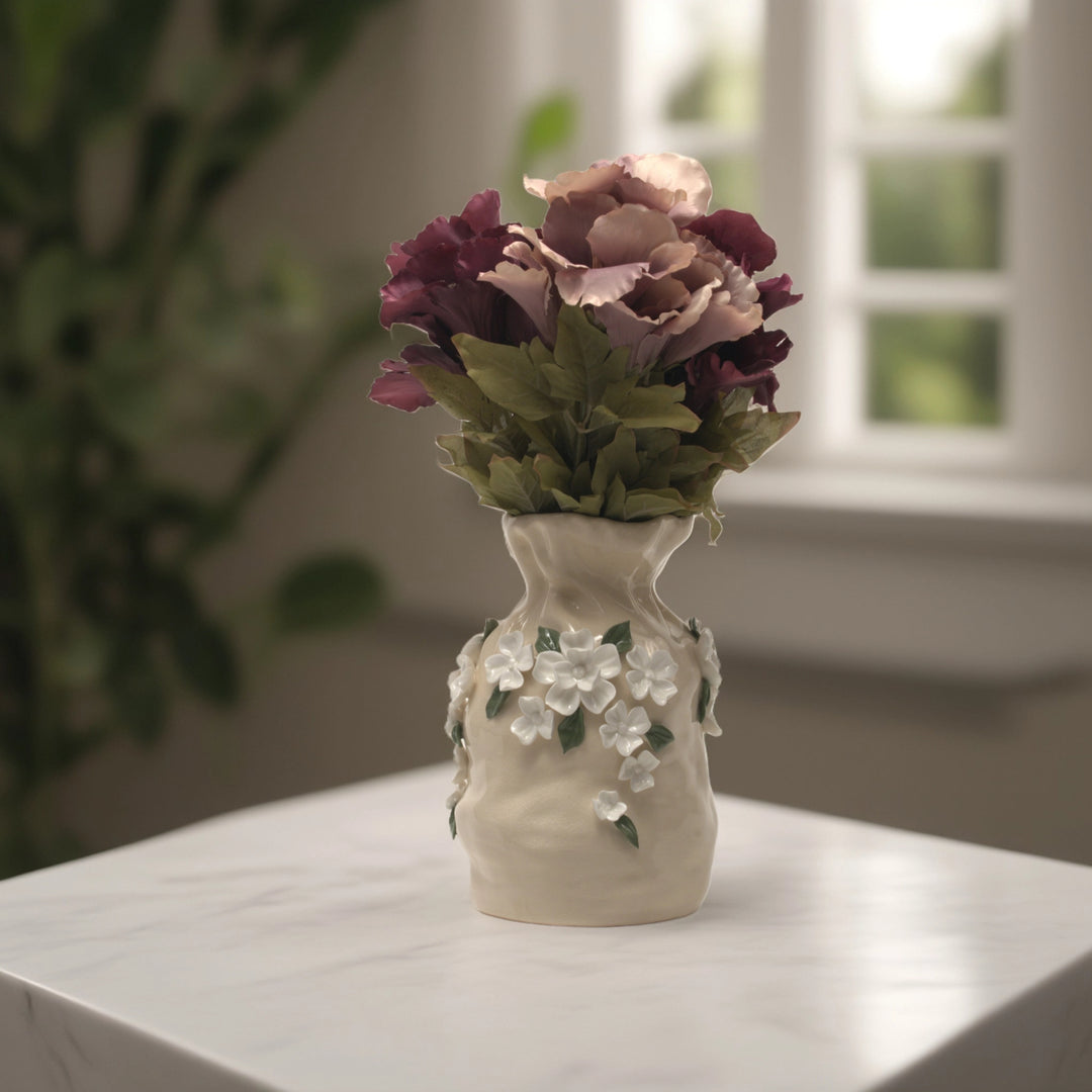 Floral White - Vase Flower Vase | Ceramic Vase | Home Decor | Floral Vase