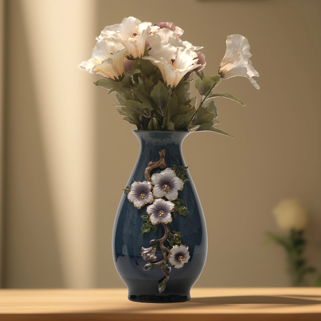 Blue Bloom - Vase  Flower Vase | Ceramic Vase | Home Decor | Blue Vase