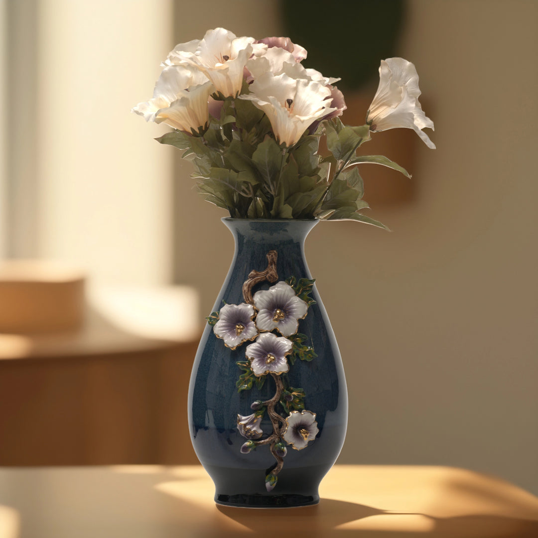 Blue Bloom - Vase  Flower Vase | Ceramic Vase | Home Decor | Blue Vase