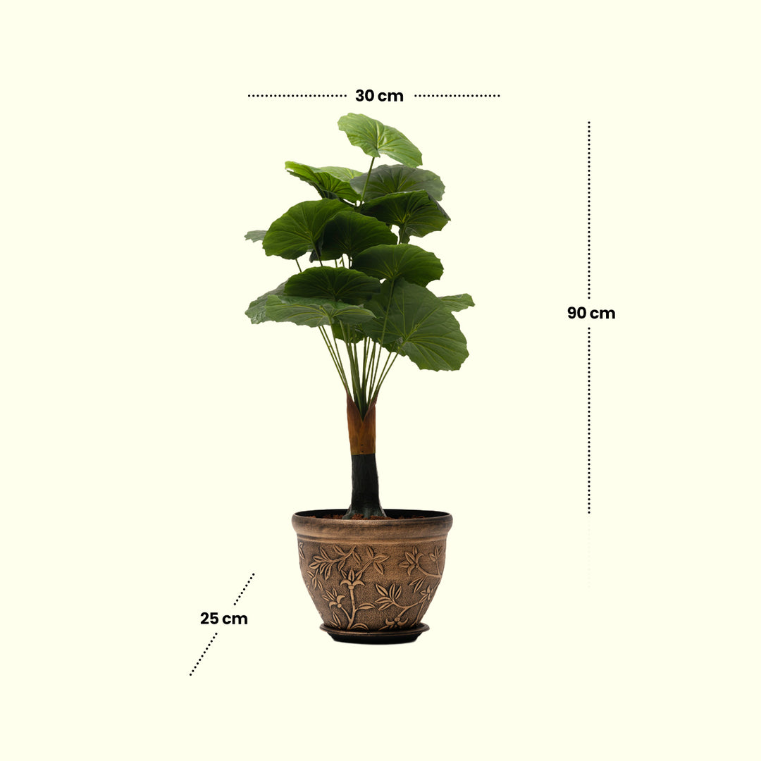 Lush Foliage Artificial Plant - Artificial Plant|Indoor Plant|Decorative Plant|Artificial Greenery|Low-Maintenance Plants|Green DecoR|Nature-Inspired Decor |  Artificial Plants Room Decor | Tropical Fake Plant in Pot