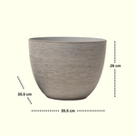 Load image into Gallery viewer, Textured White - Planter Side Table Decor | Standalone Decorative Piece | Garden Decor
