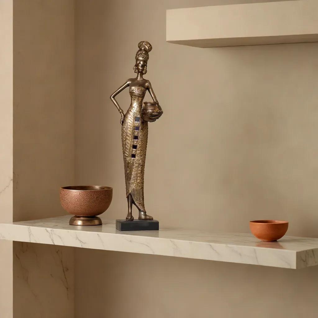 Strength and Grace - African Statue | Living Room Decor | Home Decor