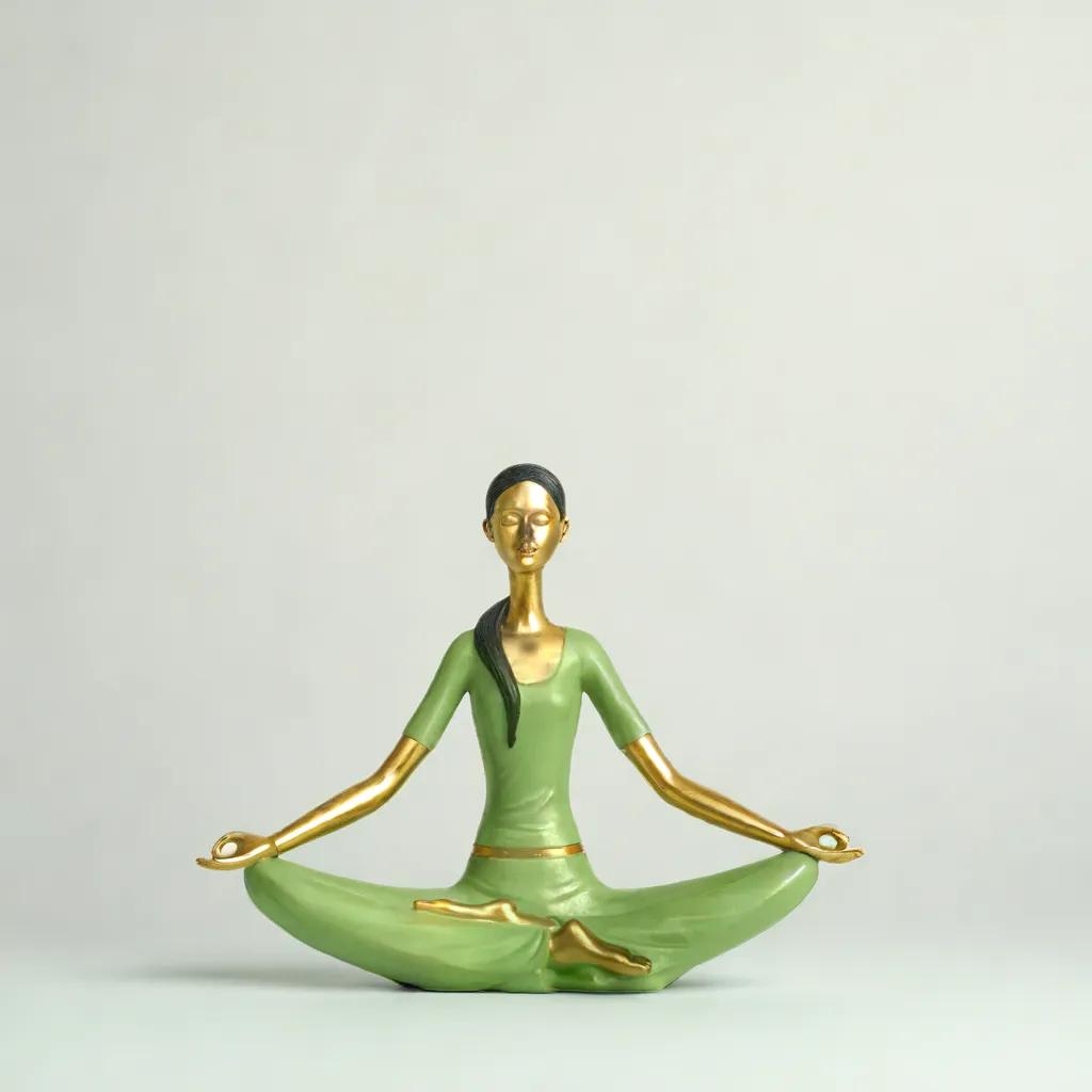 Lotus Pose Serenity - Yoga Lady | Home Decor | Yoga Posture Table Top