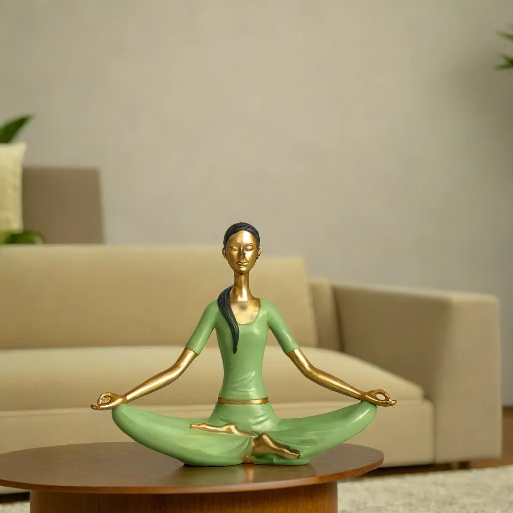 Lotus Pose Serenity - Yoga Lady | Home Decor | Yoga Posture Table Top