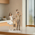 Load image into Gallery viewer, Family Togetherness - Happy Family Statue | Family Decor | Living Room Decor
