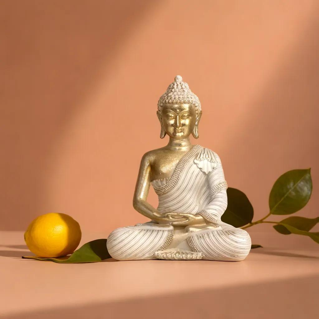 Golden Serenity Buddha - Meditating Buddha | Home Decor | Zen Inspired Buddha