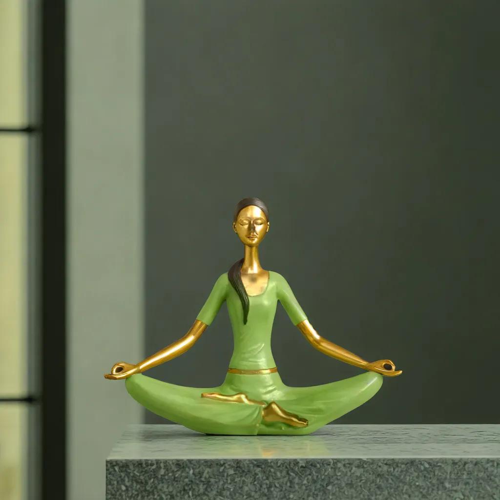 Lotus Pose Serenity - Yoga Lady | Home Decor | Yoga Posture Table Top