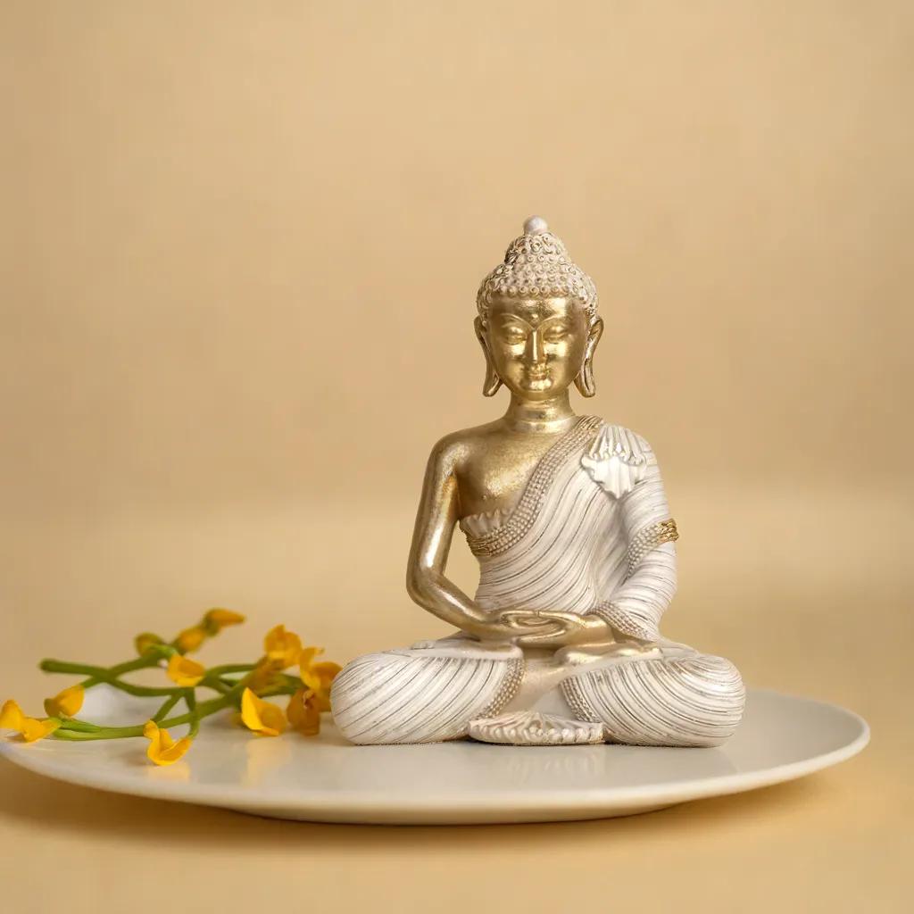 Golden Serenity Buddha - Meditating Buddha | Home Decor | Zen Inspired Buddha