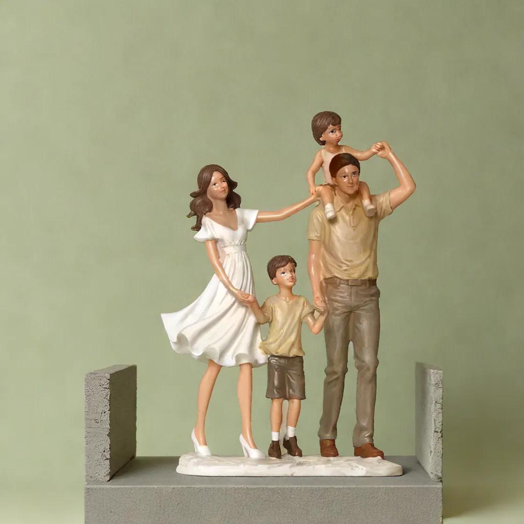 Family Togetherness - Happy Family Statue | Family Decor | Living Room Decor