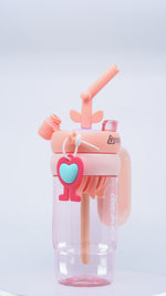Load and play video in Gallery viewer, Apple Charm Tumbler water bottle | Water bottle for kids | Sipper bottle
