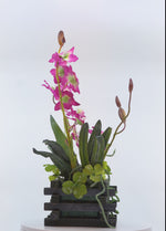 Load and play video in Gallery viewer, Pink Orchids - Flowers For Decor | Pink Flowers Decor | Shelves Decor
