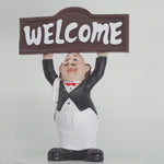 Load and play video in Gallery viewer, Welcome Chef Figurine - Ceramic figurines | Home decor | Ceramic decor
